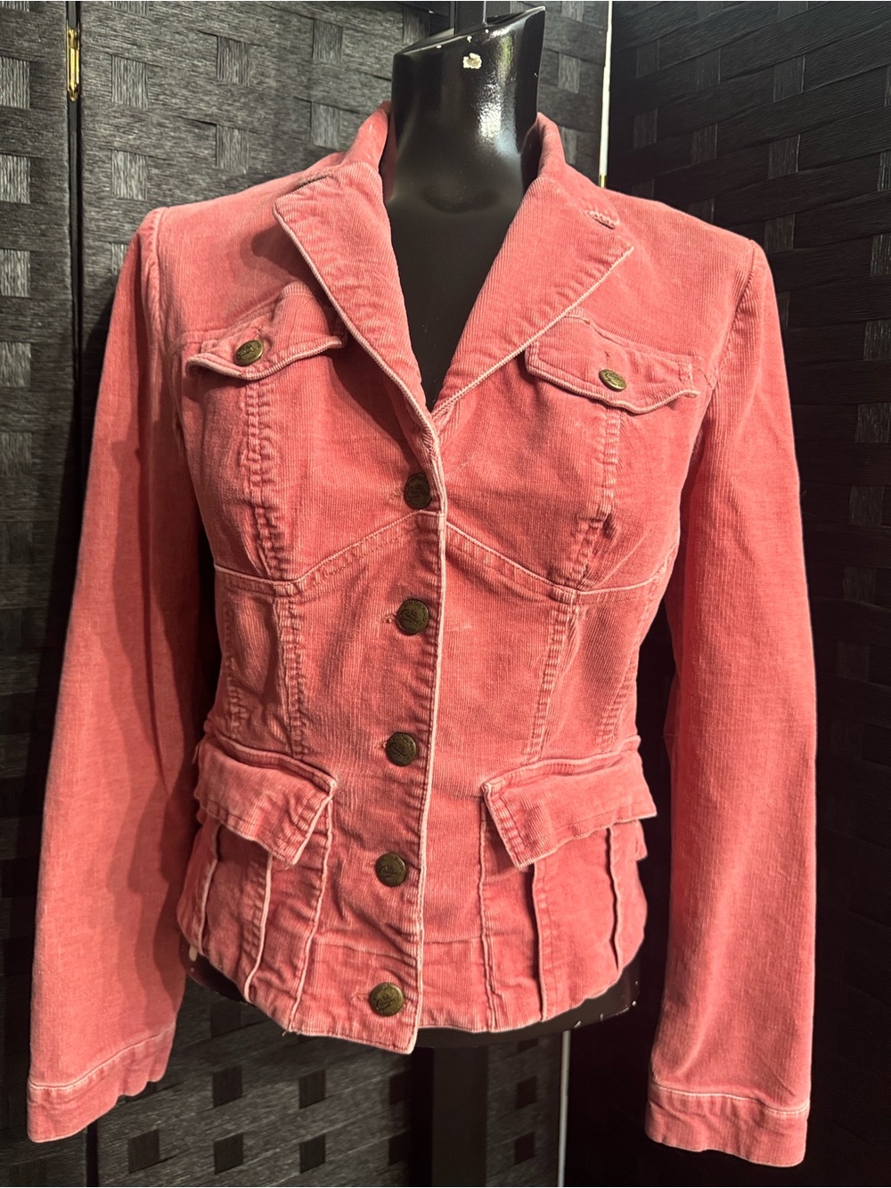 Y2K Candies Corduroy Jacket Sz S Pink Women’s